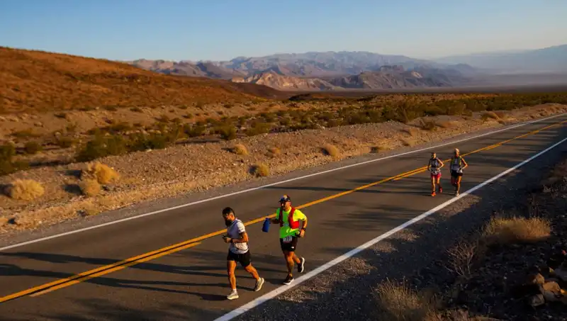Ölüm Vadisi’nde Dünyanın En Zor Maratonunu Koşarak Rekor Kıran Koşucu