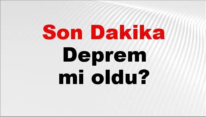 İstanbul'da Son Dakika Deprem Şoku: Neler Oluyor?