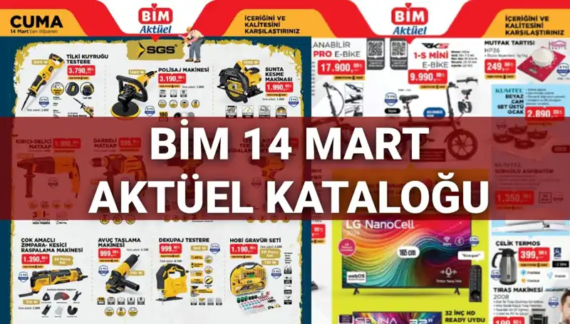 BİM 14 Mart Cuma Aktüel Kataloğu: Elektrikli Süpürge ve Daha Fazlası
