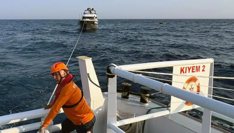 Marmaris Açıklarında Kaybolan Tekne Korkutan Kaza Sonrası Kurtarıldı