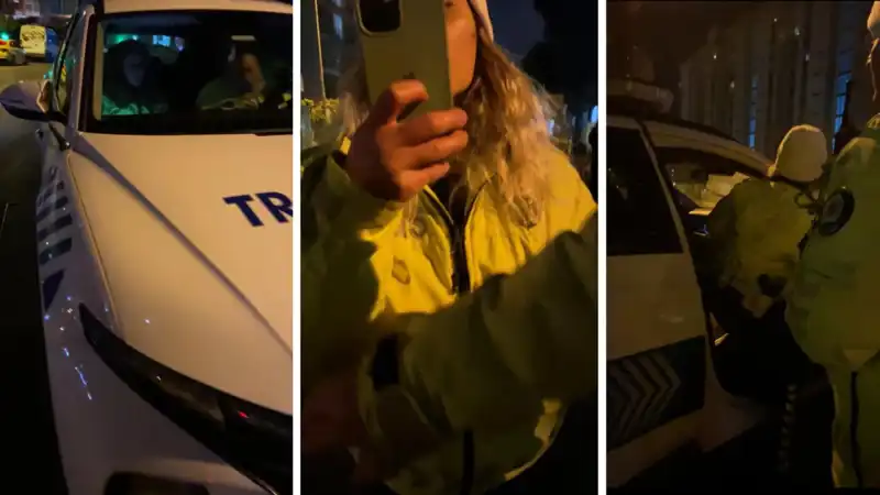 E-Devlet'te Cezasını Gören Vatandaşın Polislerle Tartışma Anları Olay Oldu