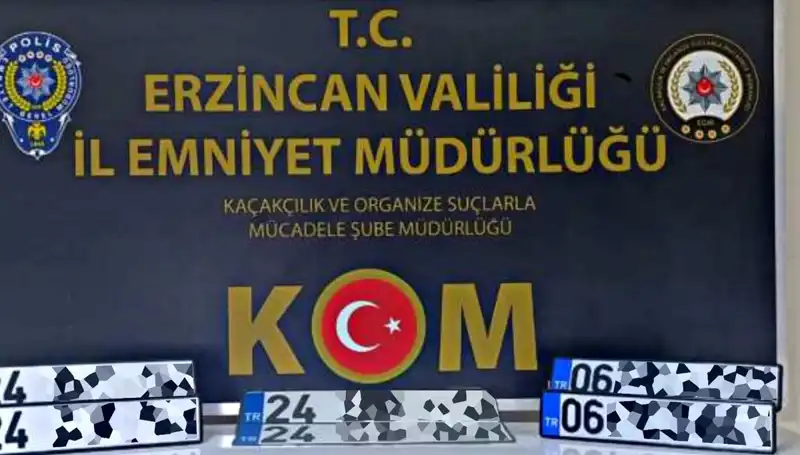Erzincan'da "APP Plaka" Operasyonu: Suç Şebekesi Çökertildi