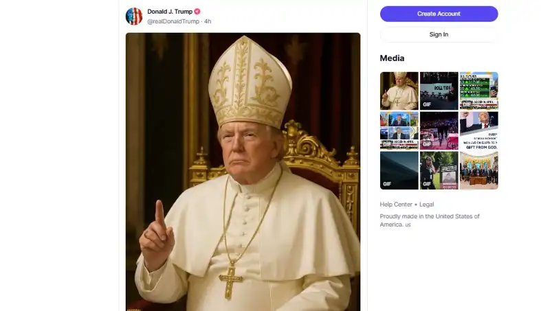 Donald Trump, Papalıkla İlişkisini Güçlendiriyor mu? Kendi Fotoğrafını Paylaştı