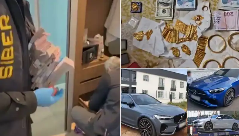 Türkiye'de 39 Şehirde Dev Operasyon: 568 Gözaltı, Altınlar ve Lüks Araçlar Ele Geçirildi