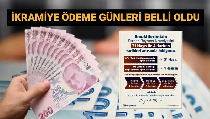 Emeklilerin Bayram İkramiyeleri Ne Zaman Hesaplarda Olacak?