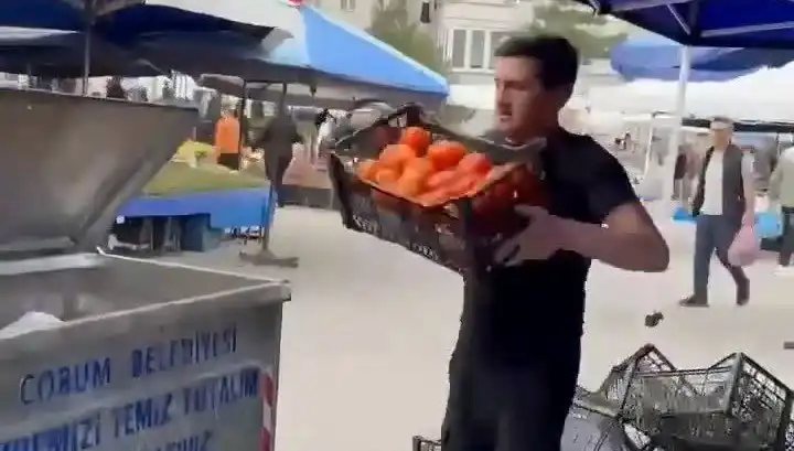 Domatesleri Çöpe Döken Pazarcıya Çıkan Rekor Ceza, Tartışmaları Kızıştırdı!