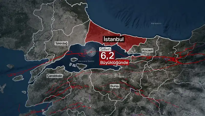 İstanbul'da 6,2 Büyüklüğünde Deprem! İstanbullular Uyanık Olmalı