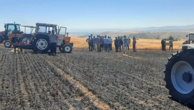 Yozgat’ta Korkunç Yangın: 100 Dönüm Tarım Arazisi Küle Döndü