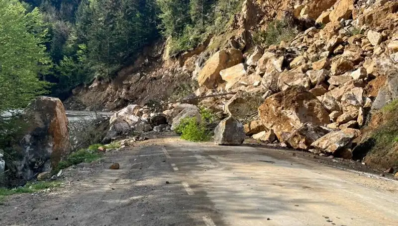 Giresun'da Heyelan Felaketi: Ana Yol Ulaşımına Engeller